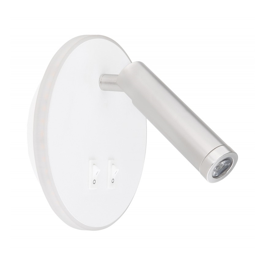 Globo - LED Nástěnné bodové svítidlo LED/6W + LED/1W/230V