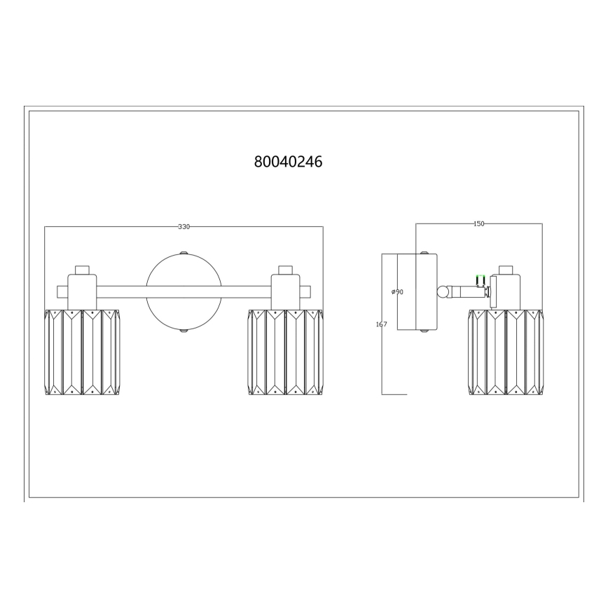 Globo - Bodové svítidlo 2xE14/40W/230V