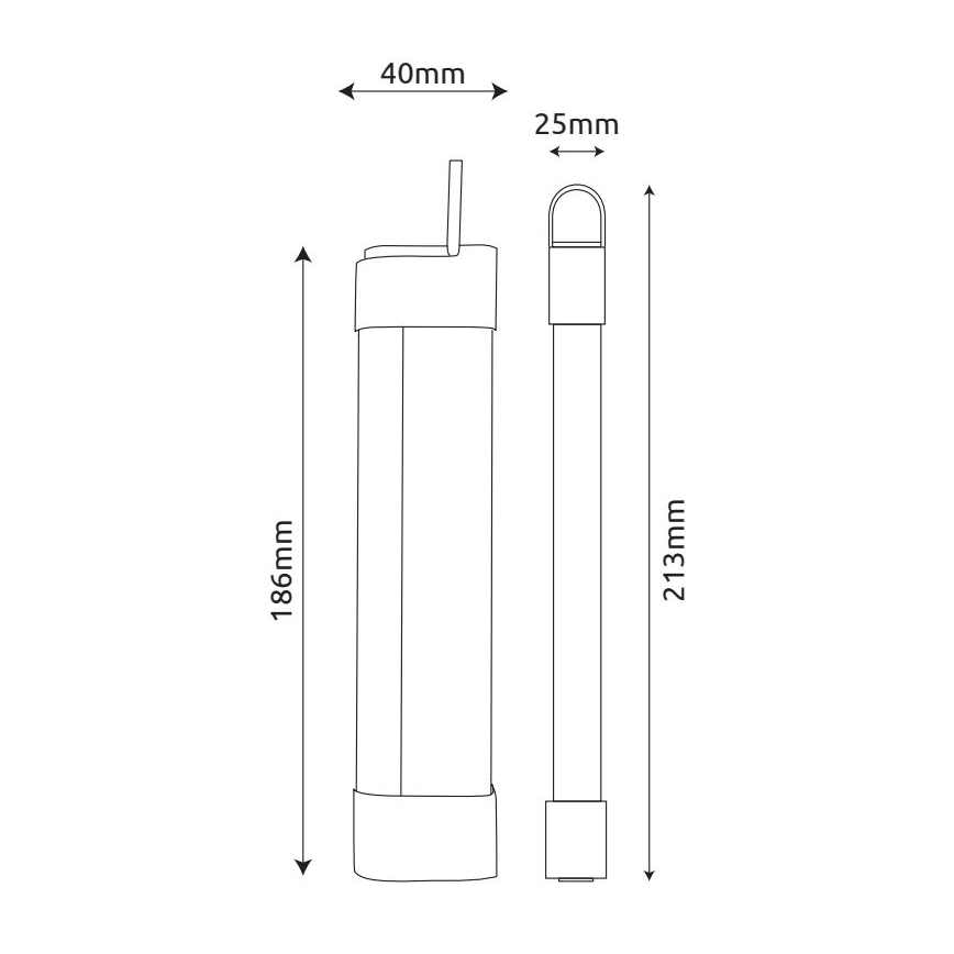 Globo - LED Nabíjecí podlinkové svítidlo 3v1 LED/2W/5V 3000/4000/7000K 800 mAh