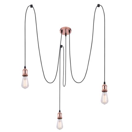 Globo A32-3 - Lustr na lanku OLIVER 3xE27/40W/230V pavouk