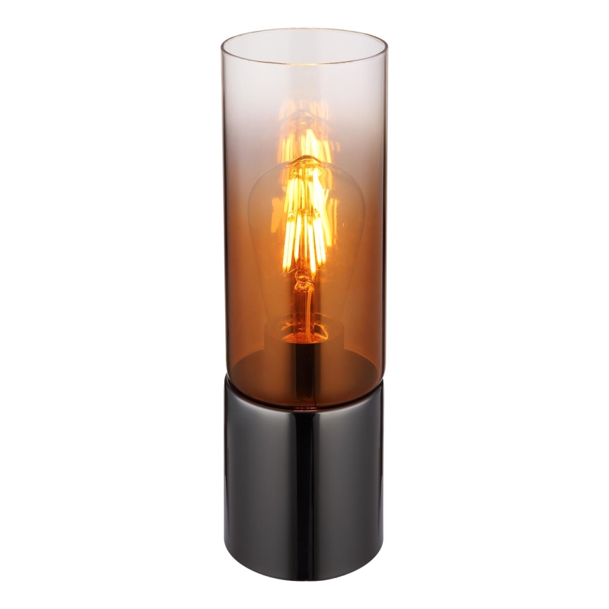 Globo - Dotyková stolní lampa 1xE27/25W/230V pr. 9 cm černá/měděná