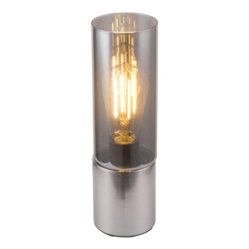 Globo - Dotyková stolní lampa 1xE27/25W/230V pr. 9 cm matný chrom