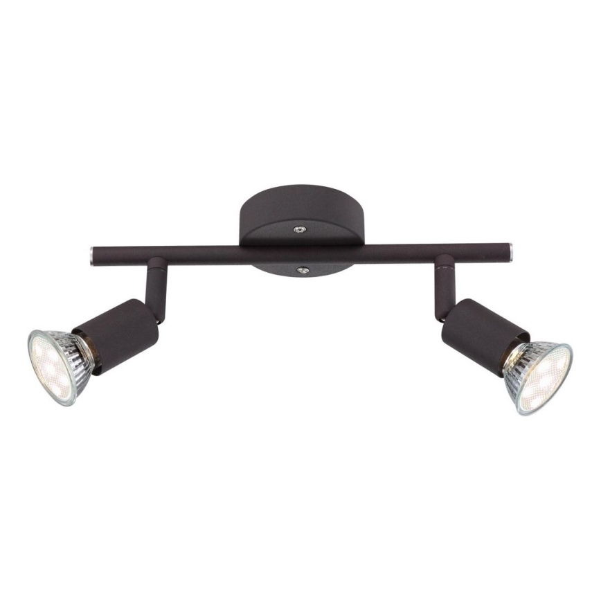 Globo - LED Bodové svítidlo 2xGU10/3W/230V černá