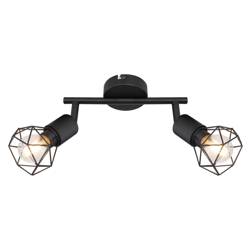 Globo - LED Bodové svítidlo 2xE14/6W/230V černá