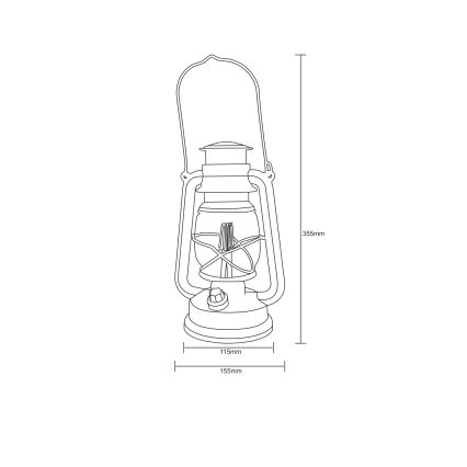 Globo - LED Dekorační lucerna LED/0,5W/3xAA