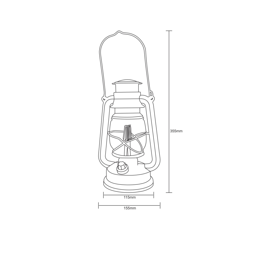 Globo - LED Dekorační lucerna LED/0,5W/3xAA