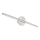 Globo - LED Koupelnové osvětlení zrcadla LED/10W/230V 60,8 cm IP44 lesklý chrom