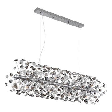 Globo - LED Lustr na lanku 12xG9/3,5W/230V lesklý chrom