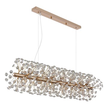 Globo - LED Lustr na lanku 12xG9/3,5W/230V zlatá