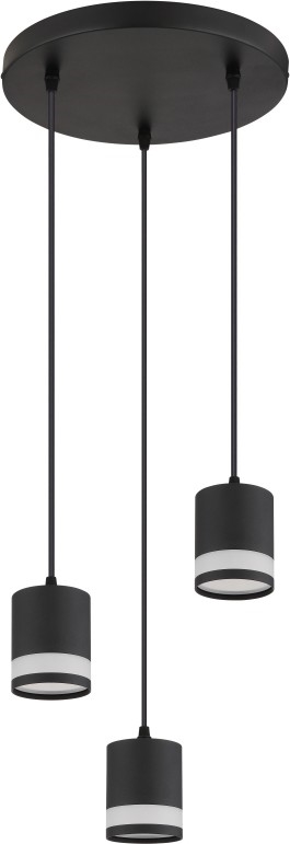 Globo - LED Lustr na lanku 3xGX53/7W/230V 3000K černá