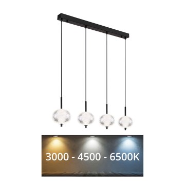 Globo - LED Lustr na lanku 4xLED/5,75W/230V 3000/4500/6500K