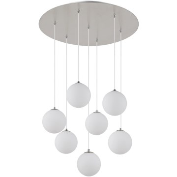 Globo - LED Lustr na lanku 7xG9/3,5W/230V bílá