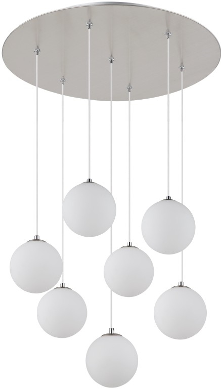 Globo - LED Lustr na lanku 7xG9/3,5W/230V bílá