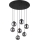 Globo - LED Lustr na lanku 7xG9/3,5W/230V kouřová/černá