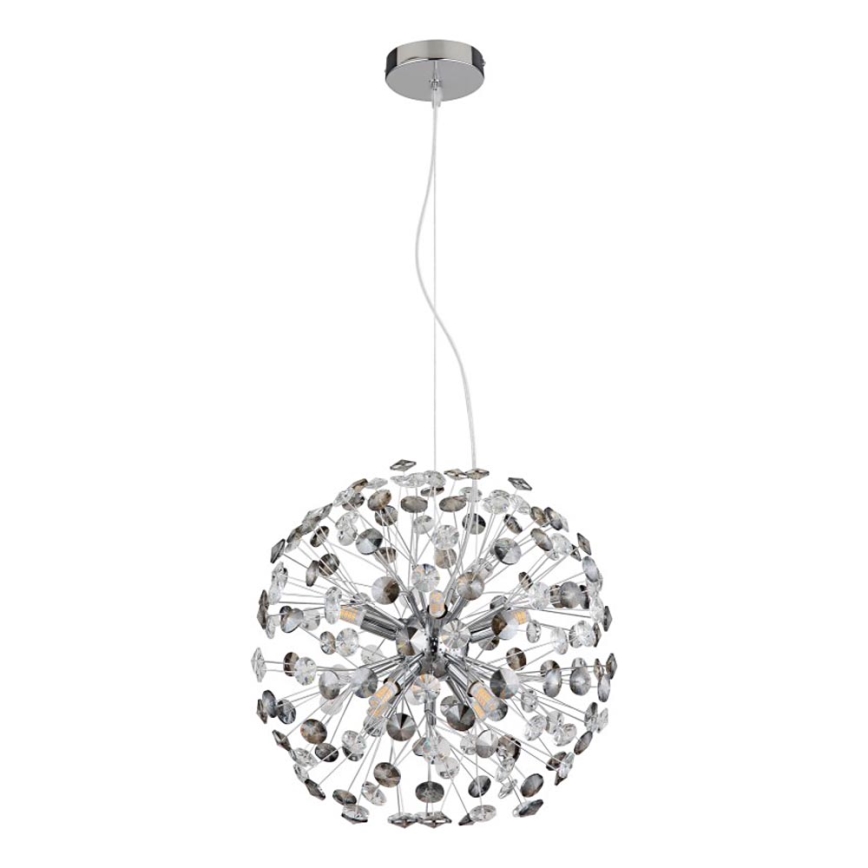 Globo - LED Lustr na lanku 8xG9/3,5W/230V pr. 40 cm lesklý chrom