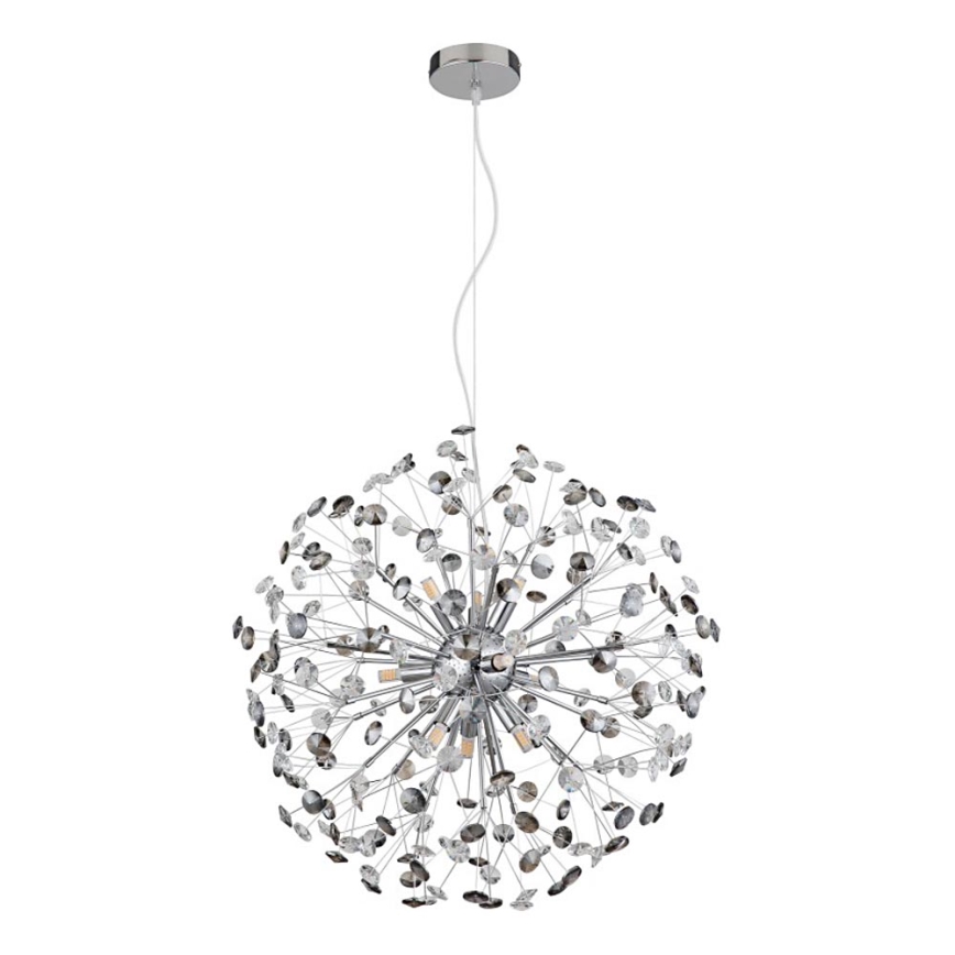 Globo - LED Lustr na lanku 9xG9/3,5W/230V pr. 60 cm lesklý chrom