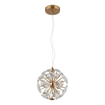 Globo - LED Lustr na lanku LED/12W/230V 3000K zlatá
