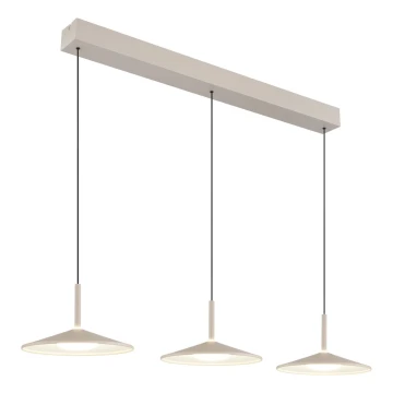 Globo - LED Lustr na lanku LED/24W/230V 4000K béžová