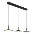 Globo - LED Lustr na lanku LED/24W/230V 4000K černá