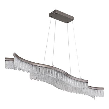 Globo - LED Lustr na lanku LED/35W/230V 3200K matný chrom