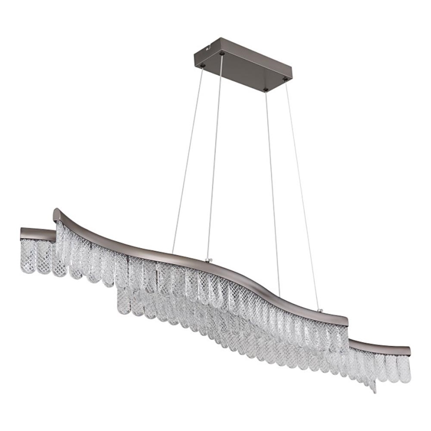 Globo - LED Lustr na lanku LED/35W/230V 3200K matný chrom