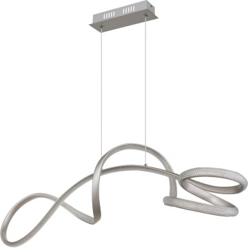 Globo - LED Lustr na lanku LED/40W/230V matný chrom