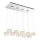 Globo - LED Lustr na lanku LED/92W/230V 4000K lesklý chrom/čirá