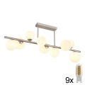 Globo - LED Lustr na tyči 9xG9/3W/230V matný chrom
