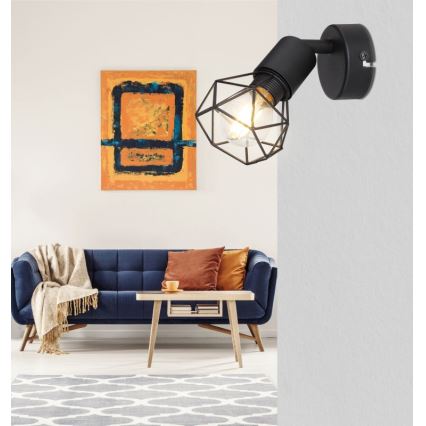 Globo - LED Nástěnné bodové svítidlo 1xE14/6W/230V černá
