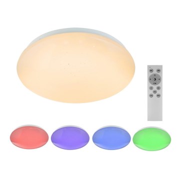 Globo - LED RGB Stmívatelné stropní svítidlo LED/12W/230V + LED/3W + dálkové ovládání