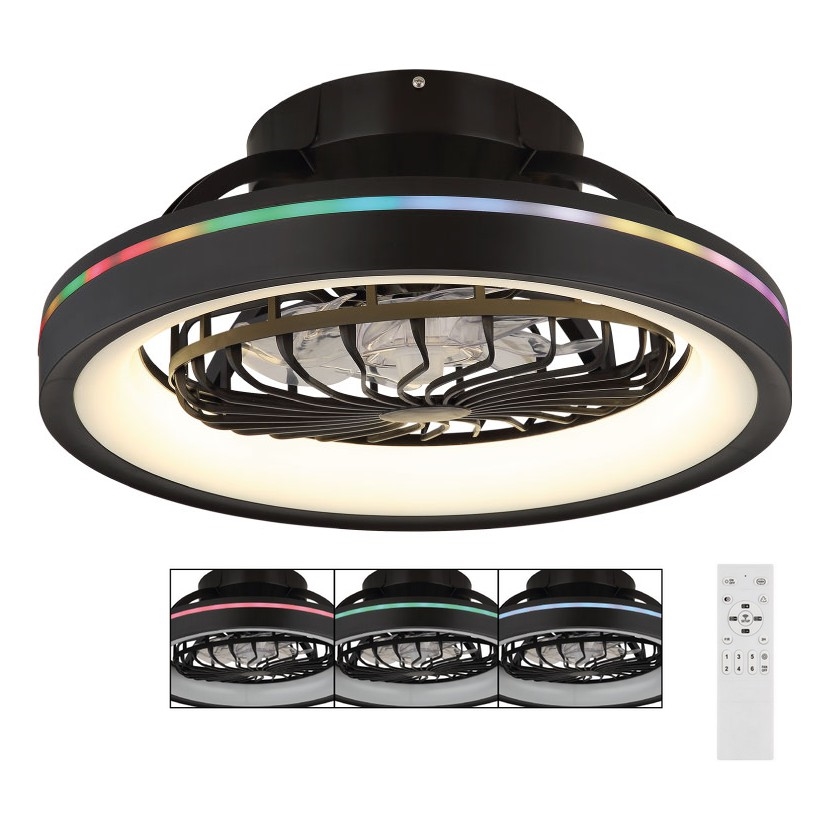 Globo - LED RGB Stmívatelný stropní ventilátor LED/40W/230V 2700-6500K + dálkové ovládání