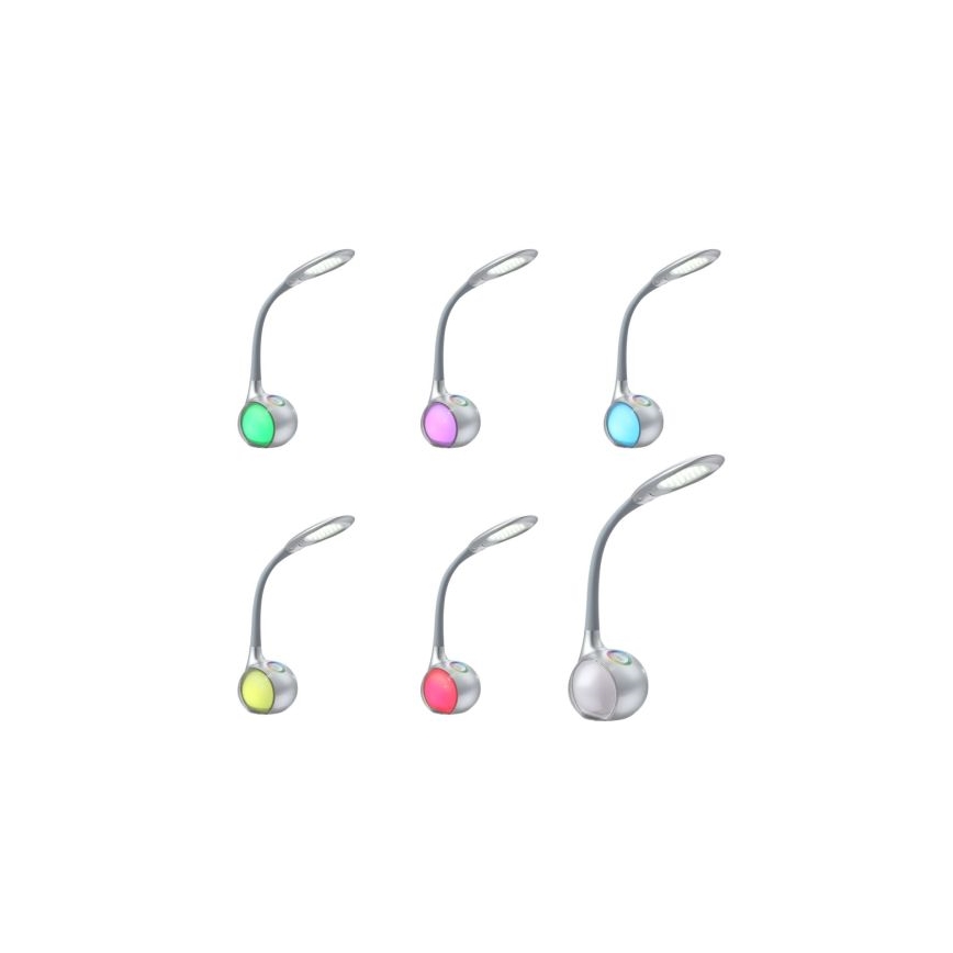 Globo 58279 - LED stolní lampa TARRON 1xLED/5W + 2xLED/0,1W