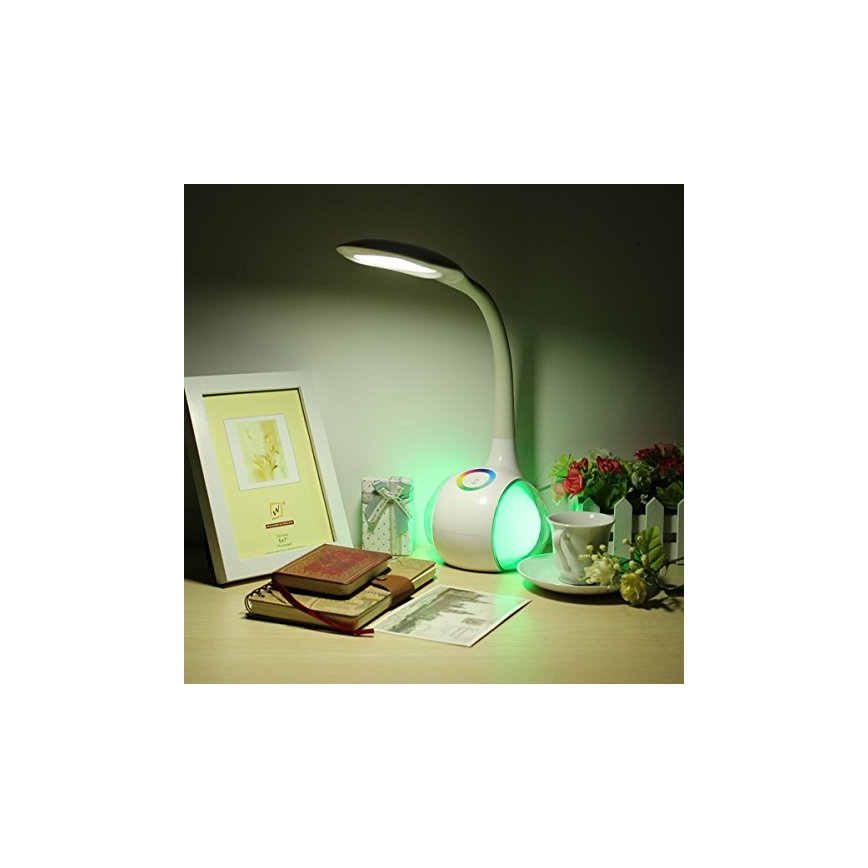 Globo 58279 - LED stolní lampa TARRON 1xLED/5W + 2xLED/0,1W