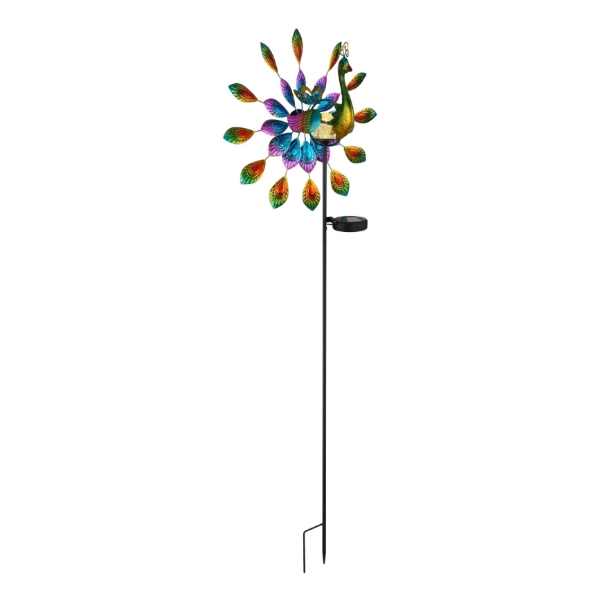 Globo - LED Solární dekorace LED/0,06W/3V IP44 páv