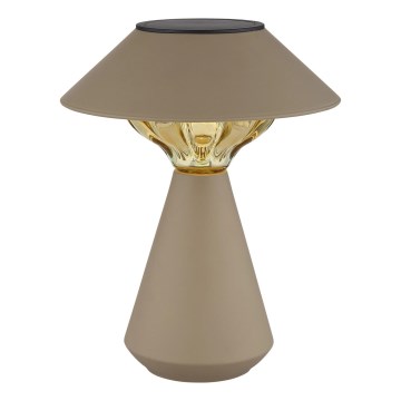 Globo - LED Solární lampa 10xLED/0,06W/1,2V IP44 hnědá