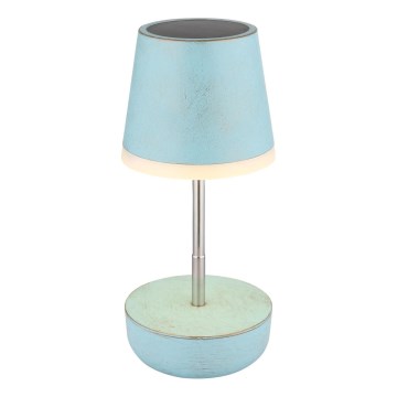 Globo - LED Solární lampa 10xLED/0,06W/3V IP44 modrá