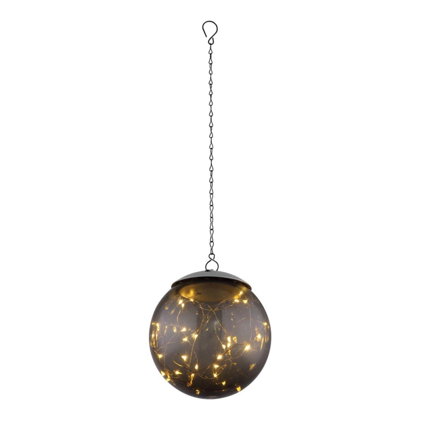 Globo - LED Solární lustr na řetězu 20xLED/0,06W/1,2V pr. 15 cm IP44 600 mAh
