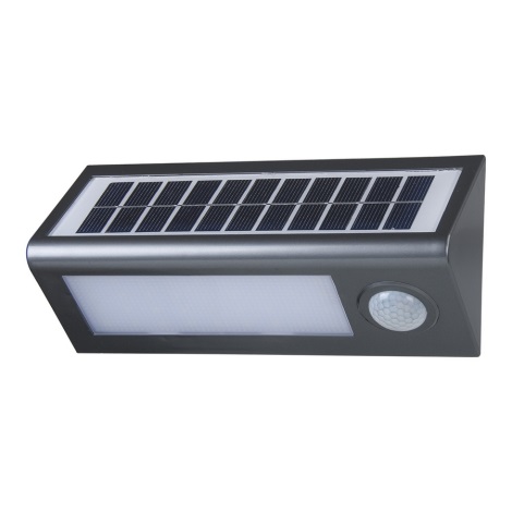 Globo - LED Solární nástěnné svítidlo se senzorem LED/0,7W/Li-Ion 3,7V IP65