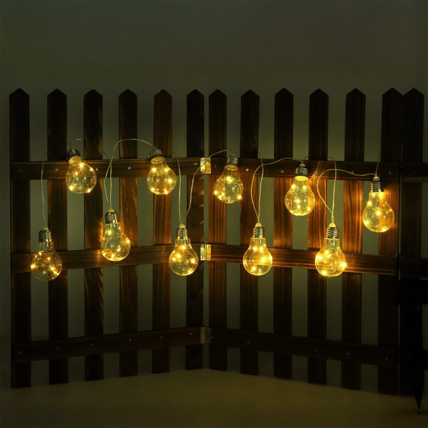 Globo - LED Solární řetěz 10xLED/0,06W/3,2V 380 cm IP44 600 mAh
