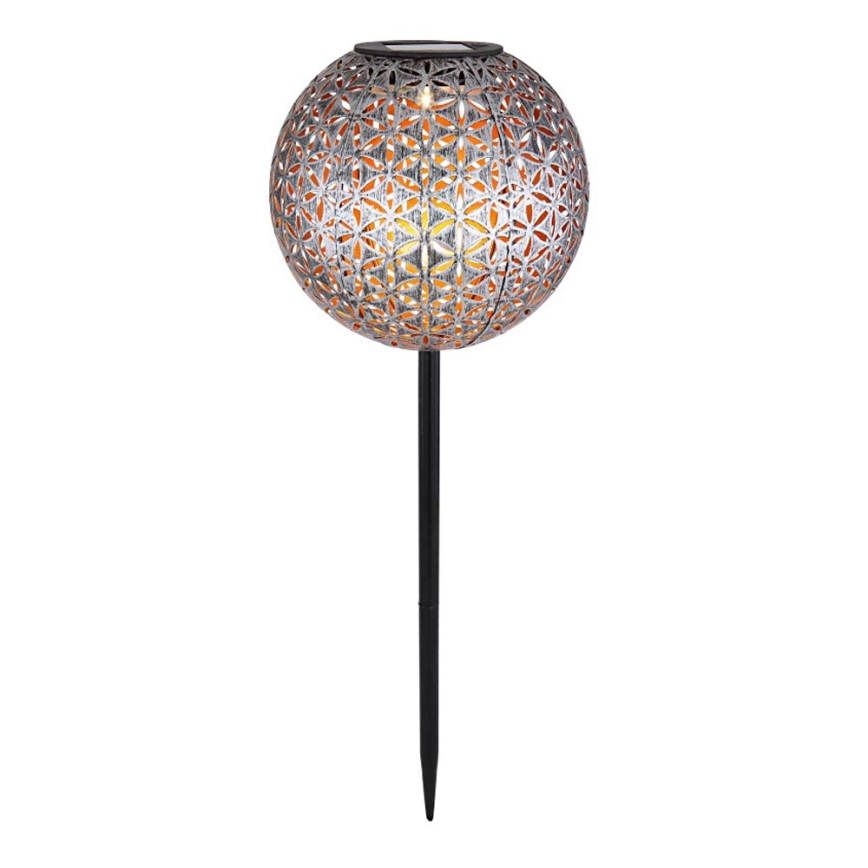 Globo - LED Solární svítidlo LED/0,06W/1,2V stříbrná IP44 180x540 mm