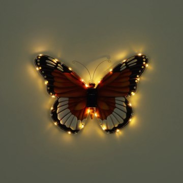 Globo - LED Solární svítidlo LED/3V IP44 200 mAh motýl