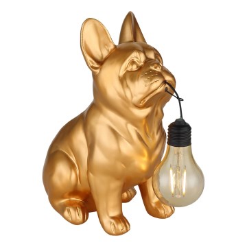 Globo - LED Solární svítidlo LED/3V IP44 300 mAh zlatý pes