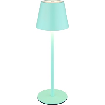 Globo - LED Stmívatelná dotyková nabíjecí venkovní stolní lampa 3v1 LED/3W/5V 3000/4000/5000K IP54 1800 mAh mátově zelená