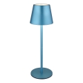 Globo - LED Stmívatelná dotyková nabíjecí venkovní stolní lampa 3v1 LED/3W/5V 3000/4000/5000K IP54 1800 mAh modrá