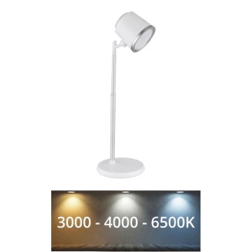 Globo - LED Stmívatelná dotyková stolní lampa 4v1 LED/6W/3,7V 3000K/4000K/6500K 1500 mAh USB bílá