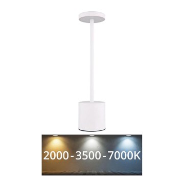 Globo - LED Stmívatelná dotyková stolní lampa LED/1,2W/3,7V 2000K/3500K/7000K 1200 mAh USB bílá