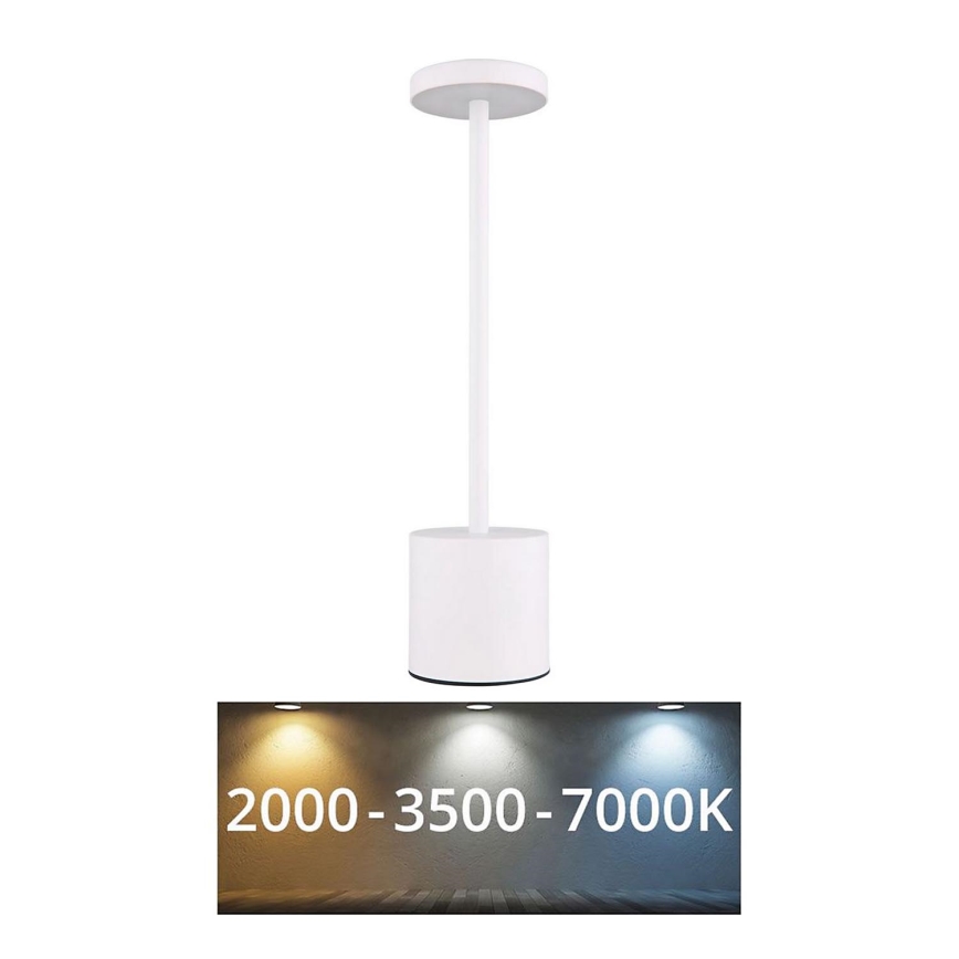 Globo - LED Stmívatelná dotyková stolní lampa LED/1,2W/3,7V 2000K/3500K/7000K 1200 mAh USB bílá