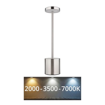 Globo - LED Stmívatelná dotyková stolní lampa LED/1,2W/3,7V 2000K/3500K/7000K 1200 mAh USB matný chrom
