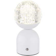 Globo - LED Stmívatelná dotyková stolní lampa LED/2W/5V 2700/4000/65000K 1800 mAh bílá