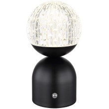 Globo - LED Stmívatelná dotyková stolní lampa LED/2W/5V 2700/4000/6500K 1800 mAh černá